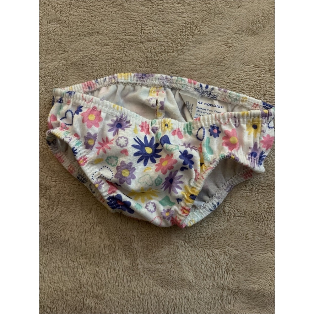 Build A Bear Floral Cotton Underwear Undies Panties Girl Briefs Teddy Clothes